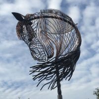 Dressage Horse Head Sculpture