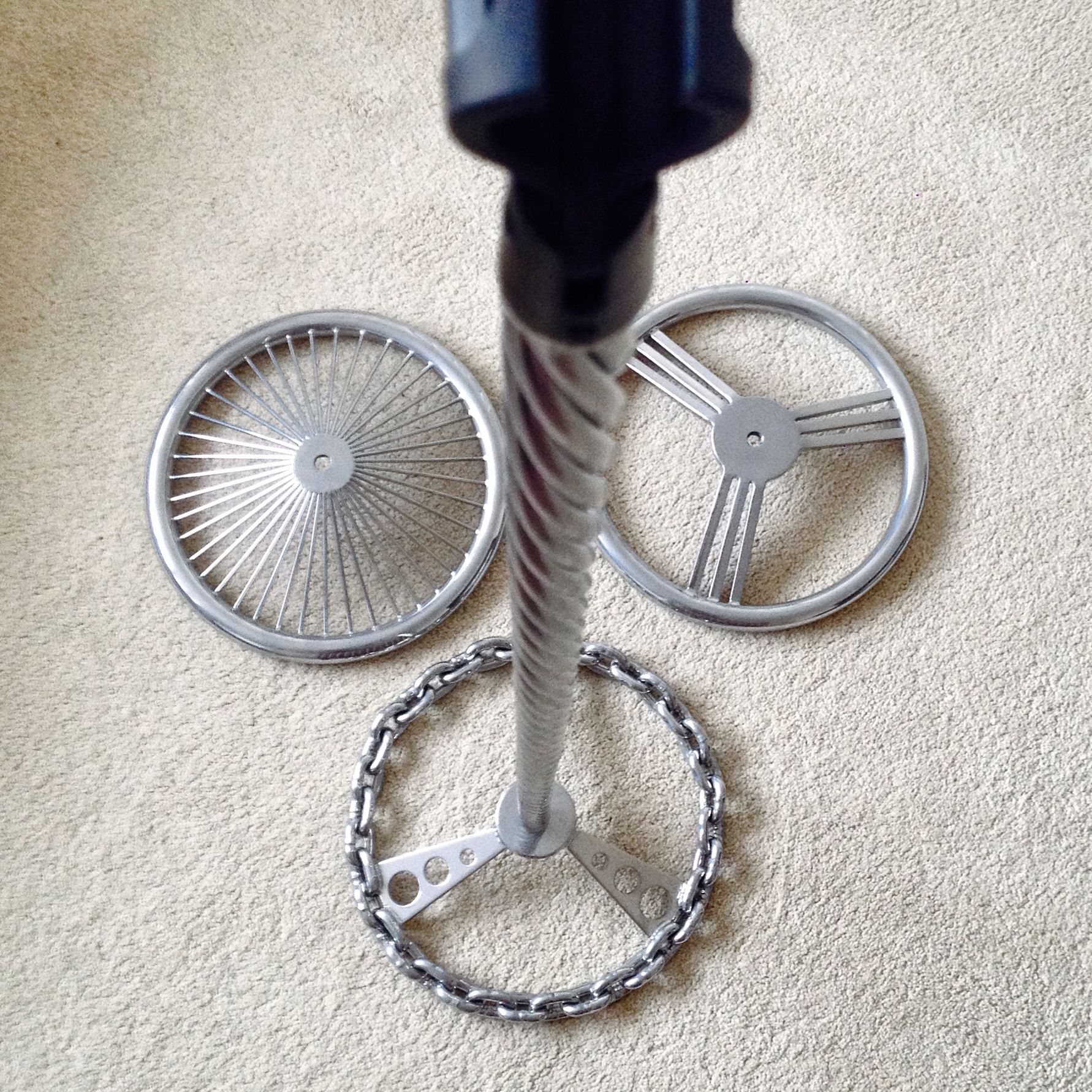 Trio of Steering Wheel Mic Stands