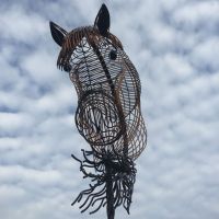 Dressage Horse Head Sculpture