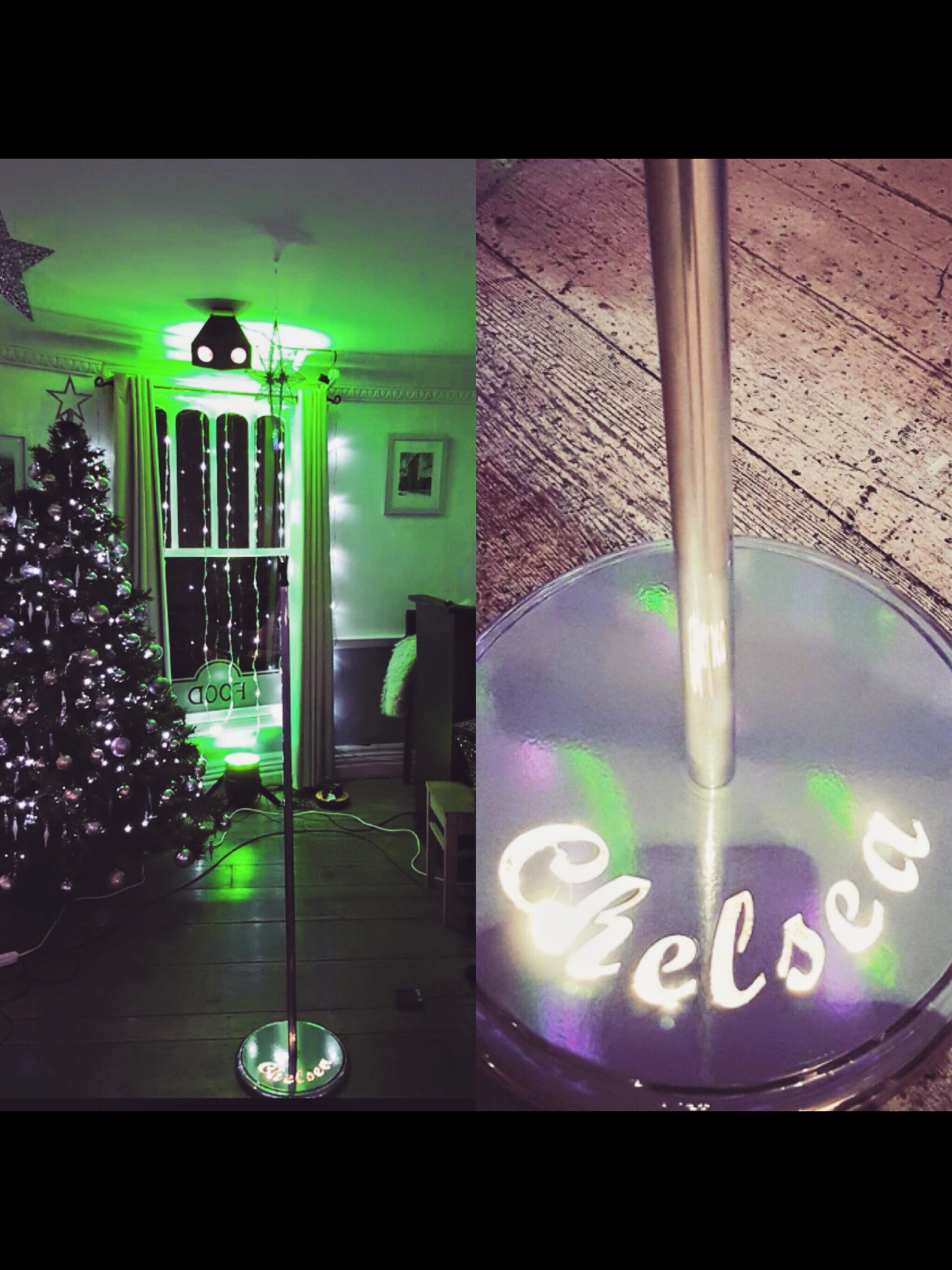 Personalised light up mic stand