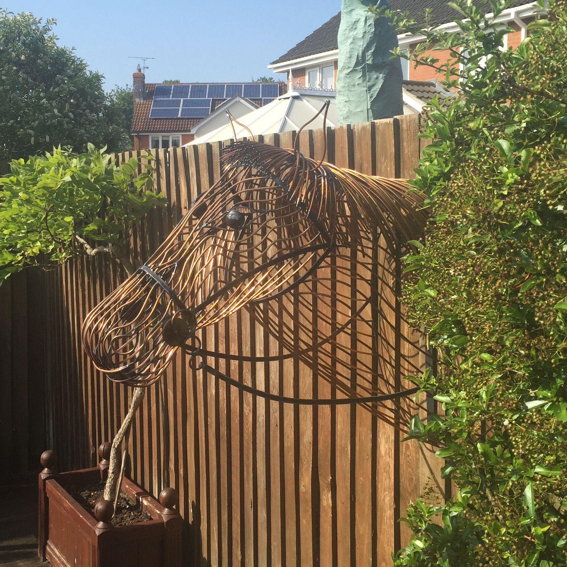 Stallion Horse Head Sculpture